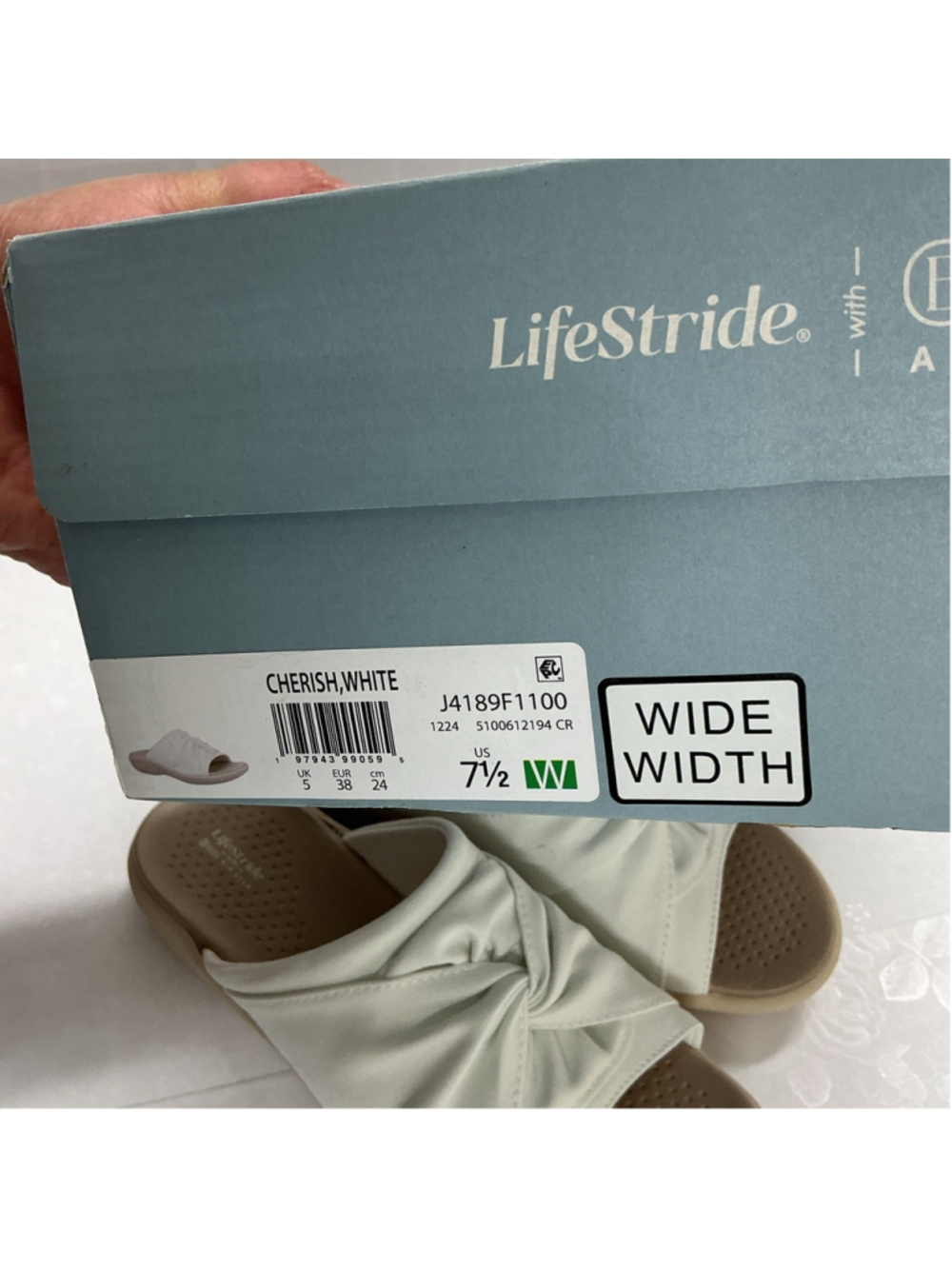Life Strides Wide Sandals Size 7.5 In New Condition - Picture 4 of 4